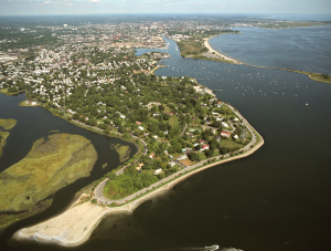 Aerial View of Black Rock Connecticut